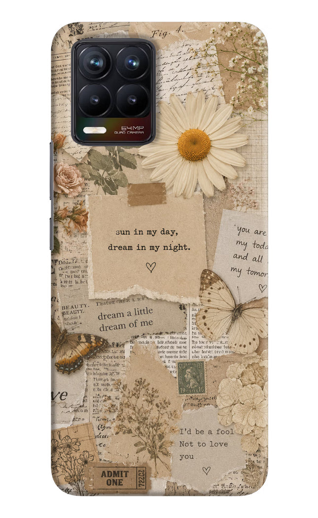Vintage case Realme 8/8 Pro (not 5G) Hard Case Back Cover by Casekaro