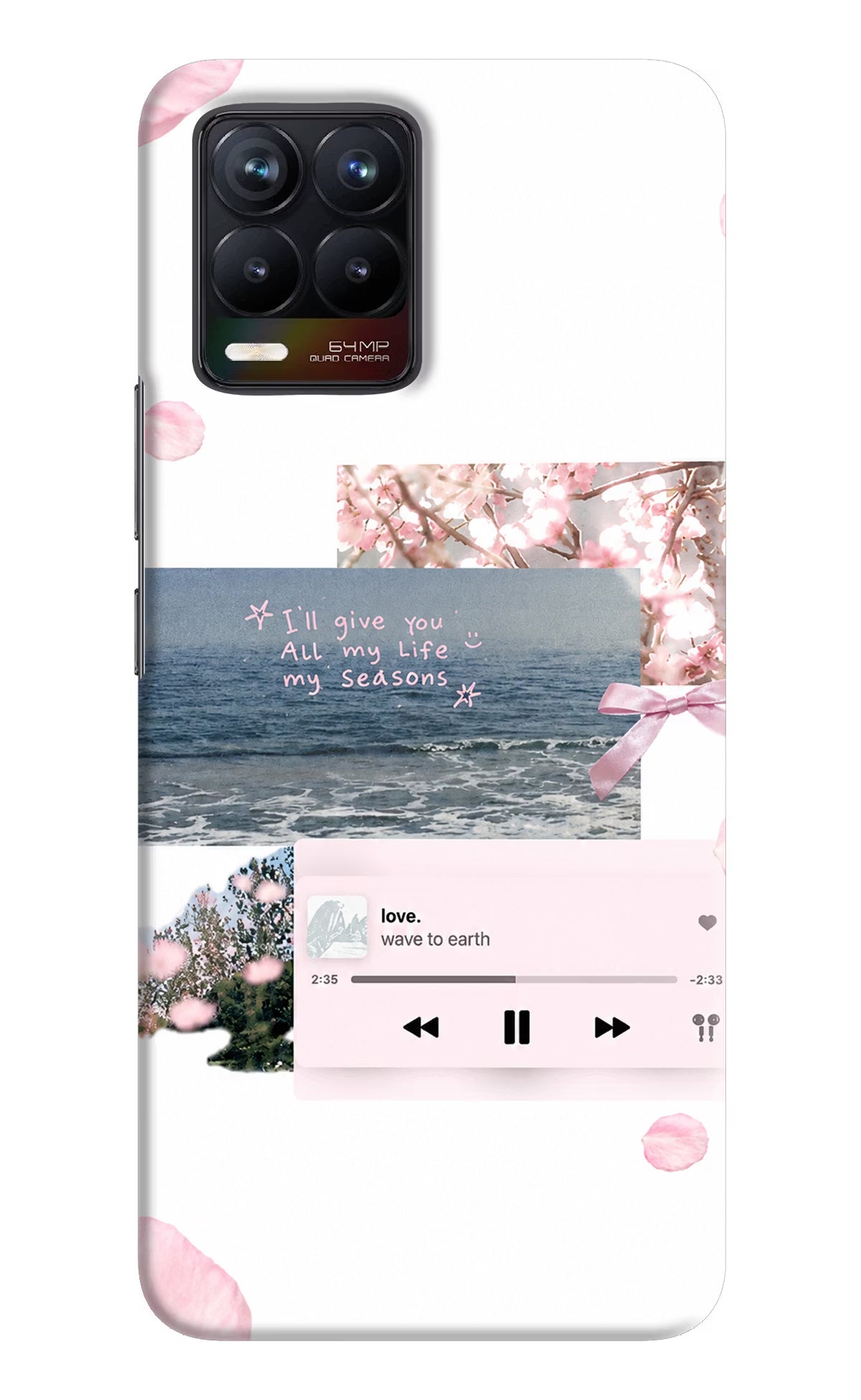 Wave to earth Realme 8/8 Pro (not 5G) Back Cover