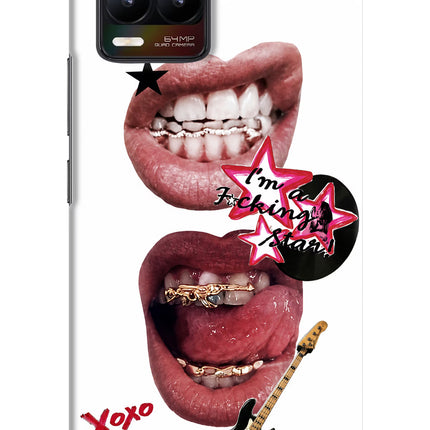 Rockstar Realme 8/8 Pro (not 5G) Hard Case Back Cover by Casekaro