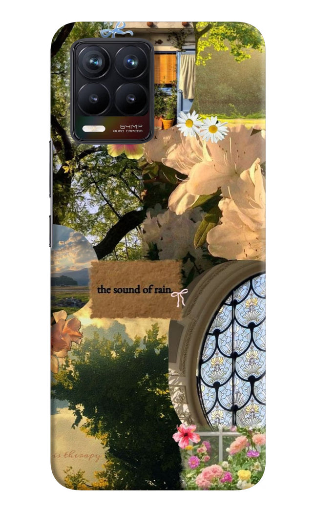 Rain Realme 8/8 Pro (not 5G) Hard Case Back Cover by Casekaro