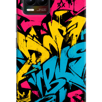 Graffiti Vibe Realme 8/8 Pro (not 5G) Hard Case Back Cover by Casekaro