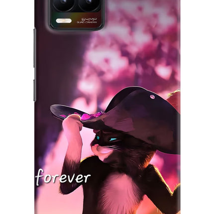 Forever Cat Realme 8/8 Pro (not 5G) Hard Case Back Cover by Casekaro