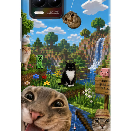 Minecraft Cat Chaos Realme 8/8 Pro (not 5G) Hard Case Back Cover by Casekaro