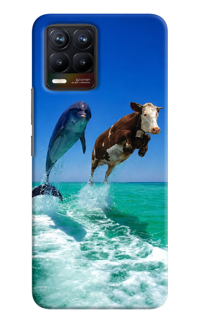 Dolphin vs Cow Realme 8/8 Pro (not 5G) Hard Case Back Cover by Casekaro