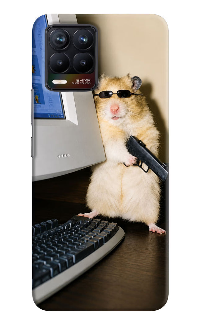 Hacker Hamster Realme 8/8 Pro (not 5G) Hard Case Back Cover by Casekaro