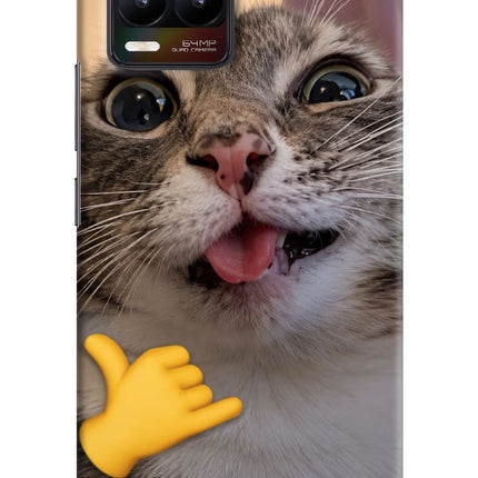 Silly Cat Call Realme 8/8 Pro (not 5G) Hard Case Back Cover by Casekaro