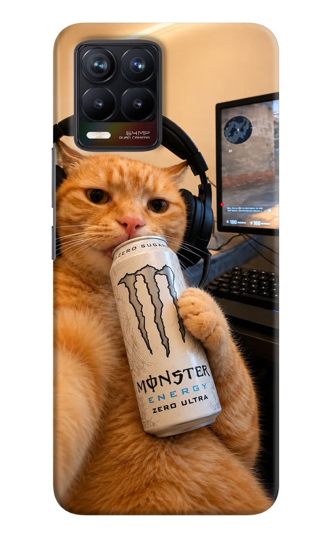Gamer Cat Energy Realme 8/8 Pro (not 5G) Hard Case Back Cover by Casekaro