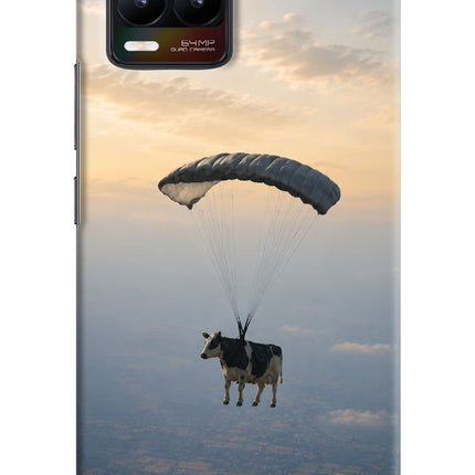 Skydiving Cow Realme 8/8 Pro (not 5G) Hard Case Back Cover by Casekaro
