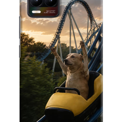 Rollercoaster Dog Realme 8/8 Pro (not 5G) Hard Case Back Cover by Casekaro