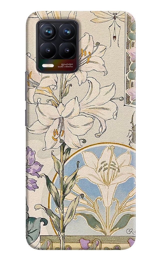 White Lily Realme 8/8 Pro (not 5G) Hard Case Back Cover by Casekaro