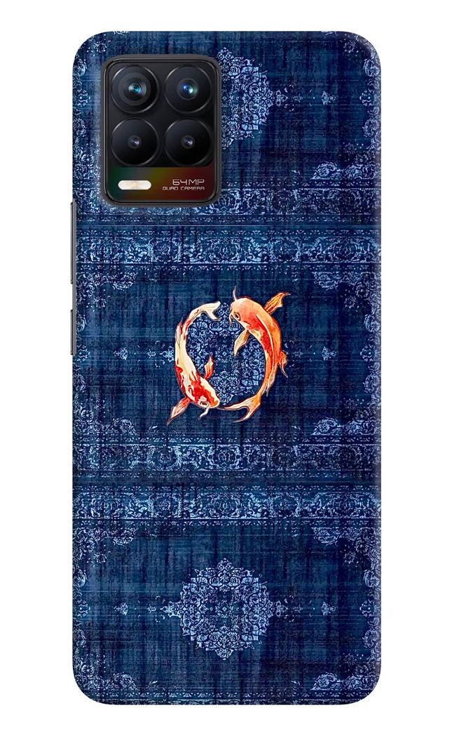 Koi Blue Realme 8/8 Pro (not 5G) Hard Case Back Cover by Casekaro
