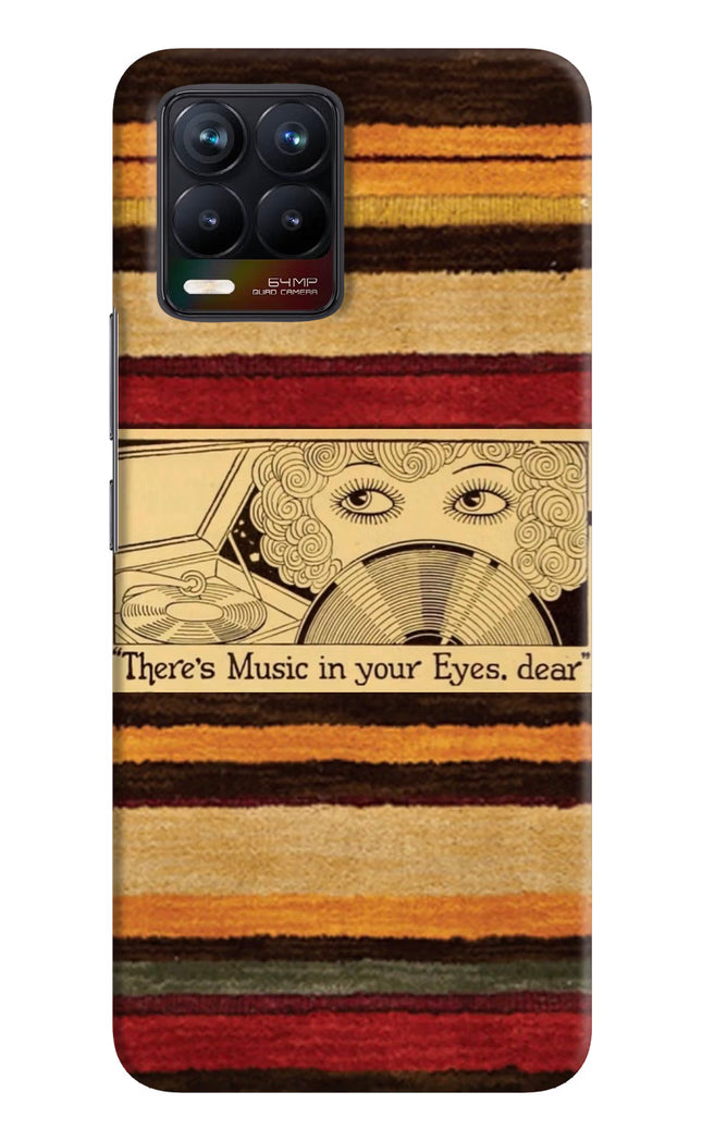 Vinyl Stripes Realme 8/8 Pro (not 5G) Hard Case Back Cover by Casekaro