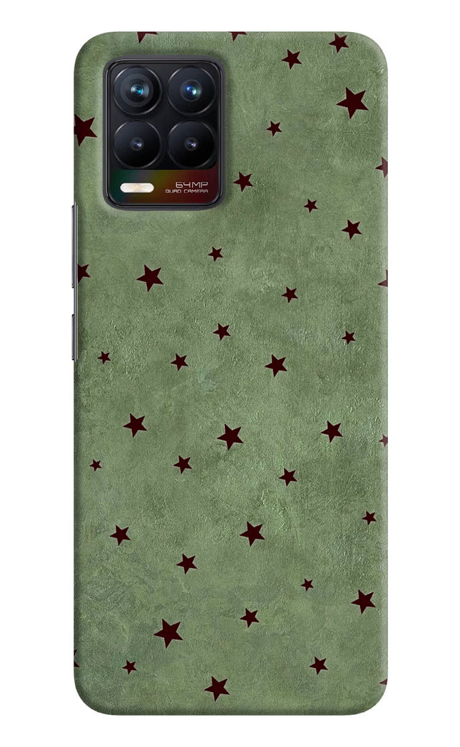 Green Stars Realme 8/8 Pro (not 5G) Hard Case Back Cover by Casekaro