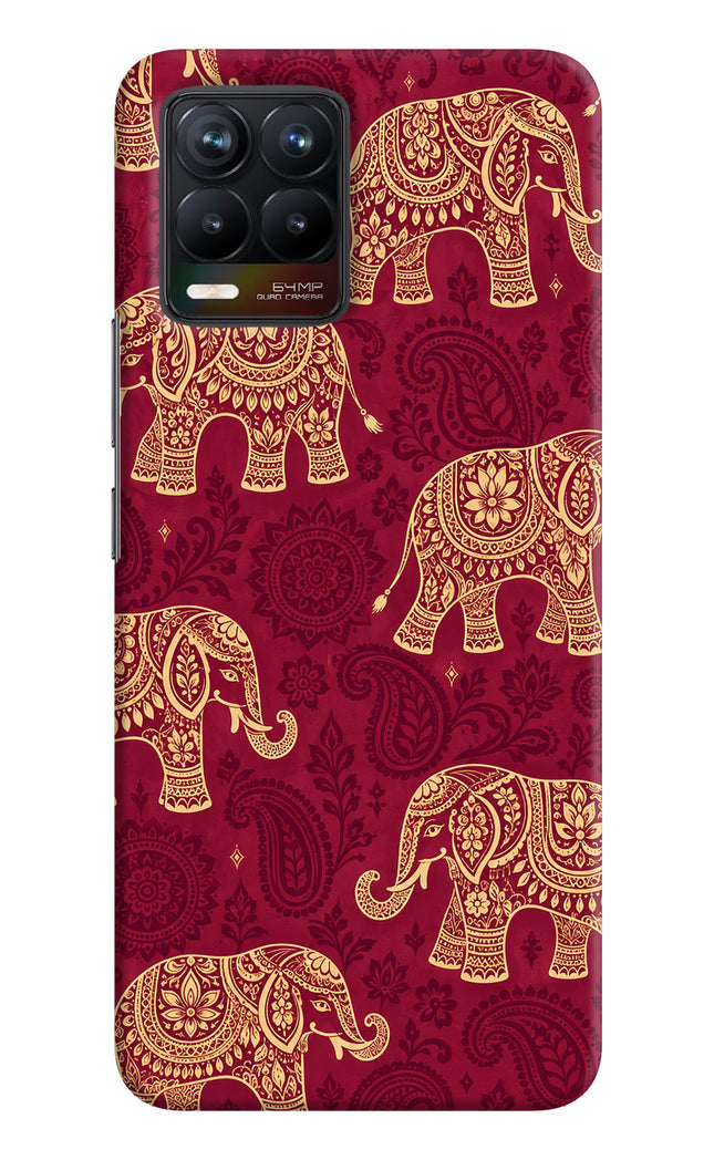 Maroon Elephant Realme 8/8 Pro (not 5G) Hard Case Back Cover by Casekaro
