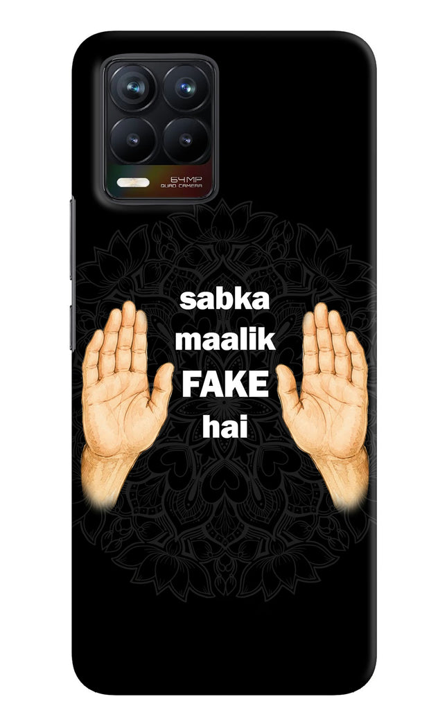Sabka Malik Fake Realme 8/8 Pro (not 5G) Hard Case Back Cover by Casekaro