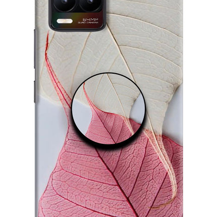 White Pink Leaf Realme 8/8 Pro (not 5G) Pop Case by Casekaro