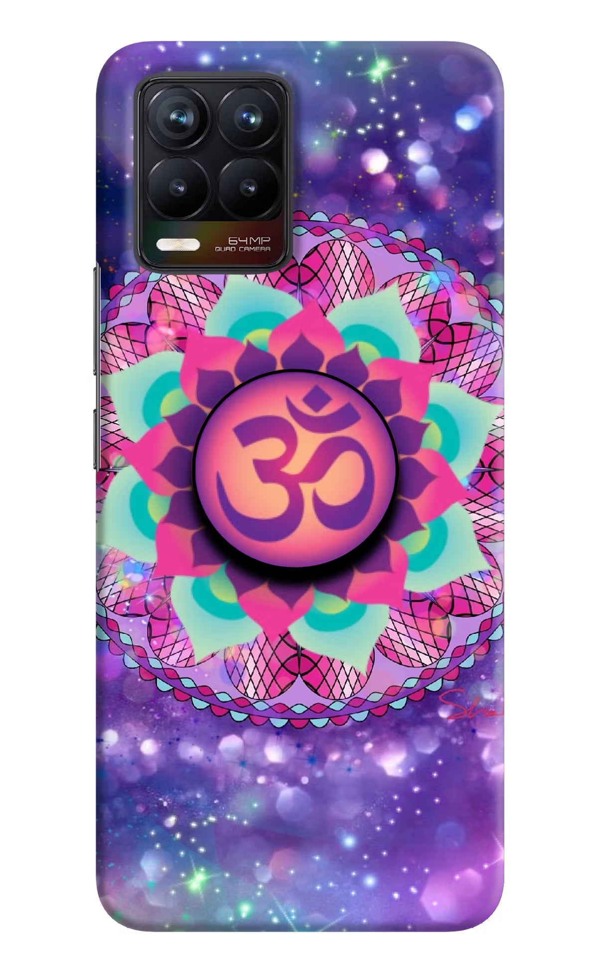 Om Purple Realme 8/8 Pro (not 5G) Pop Case by Casekaro