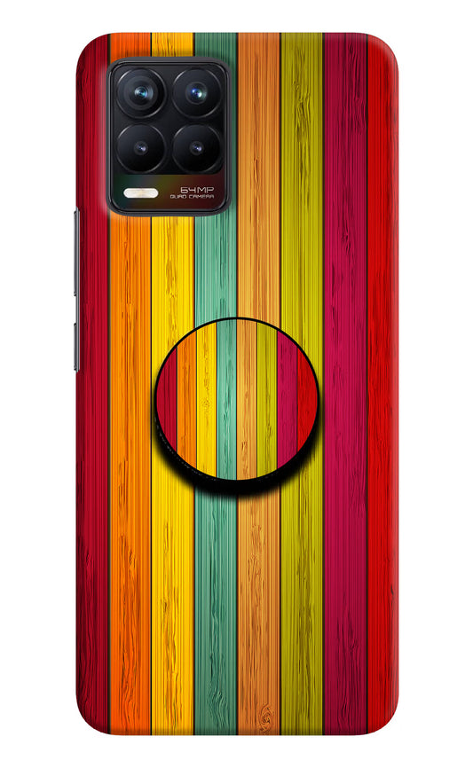 Multicolor Wooden Realme 8/8 Pro (not 5G) Pop Case by Casekaro