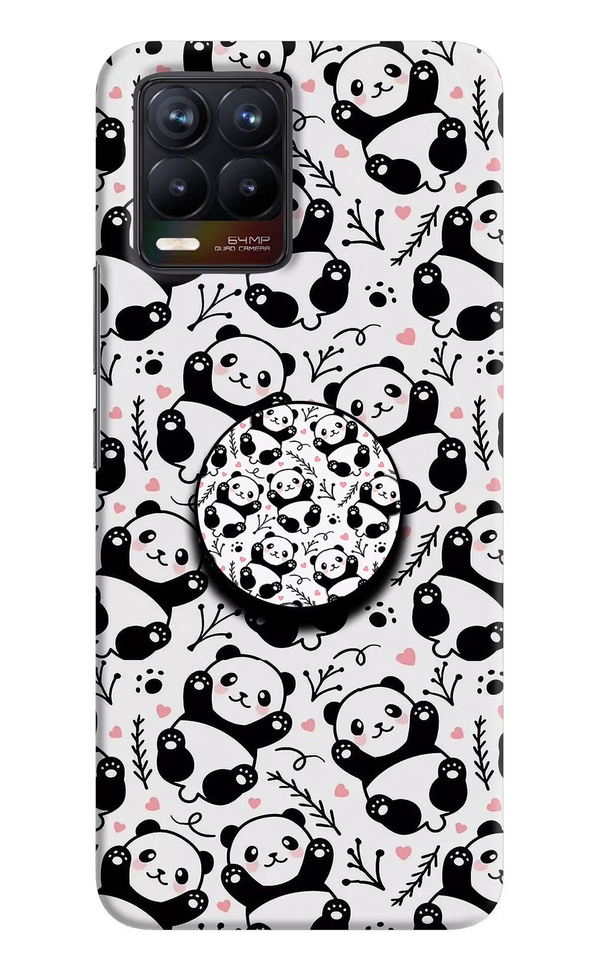 Cute Panda Realme 8/8 Pro (not 5G) Pop Case by Casekaro