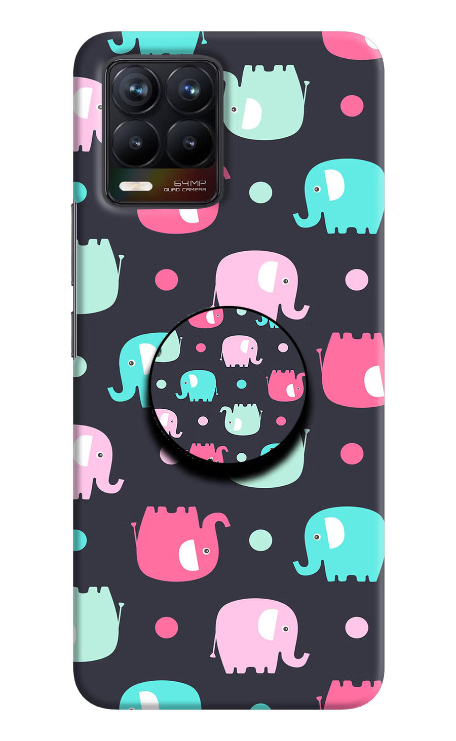 Baby Elephants Realme 8/8 Pro (not 5G) Pop Case, Hard case