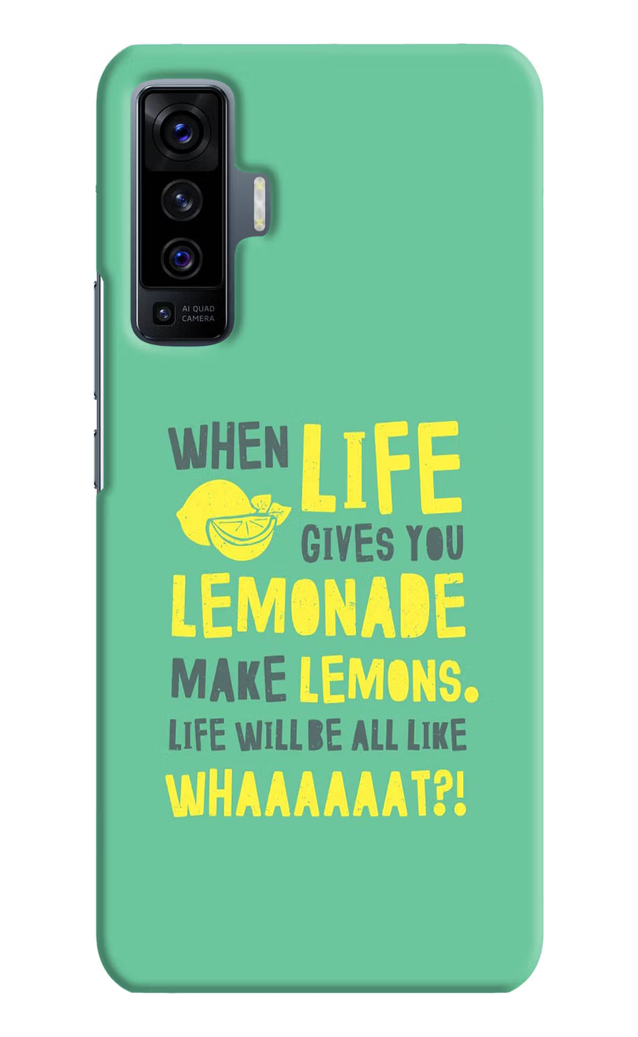 Quote Vivo X50 Back Cover, Hard case