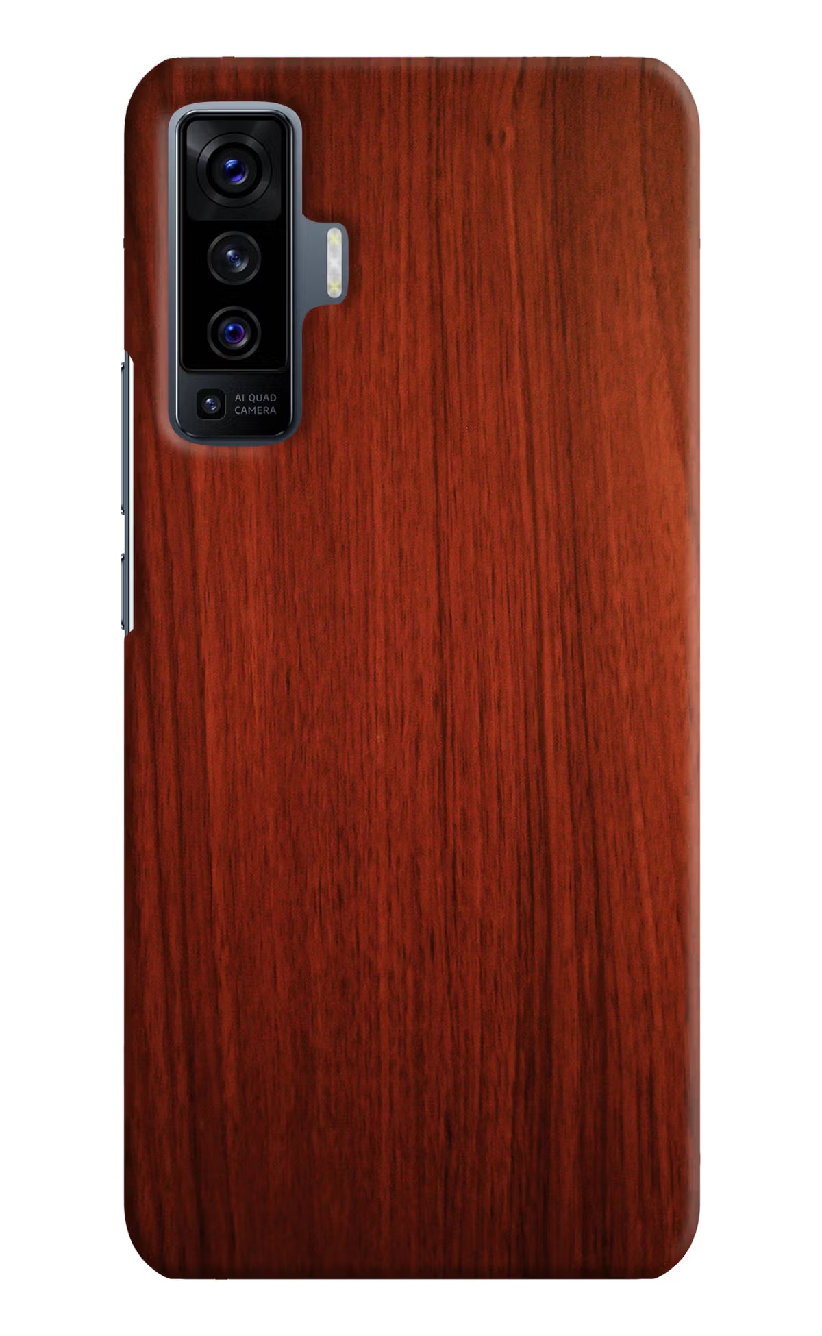 Wooden Plain Pattern Vivo X50 Hard Case Back Cover by Casekaro
