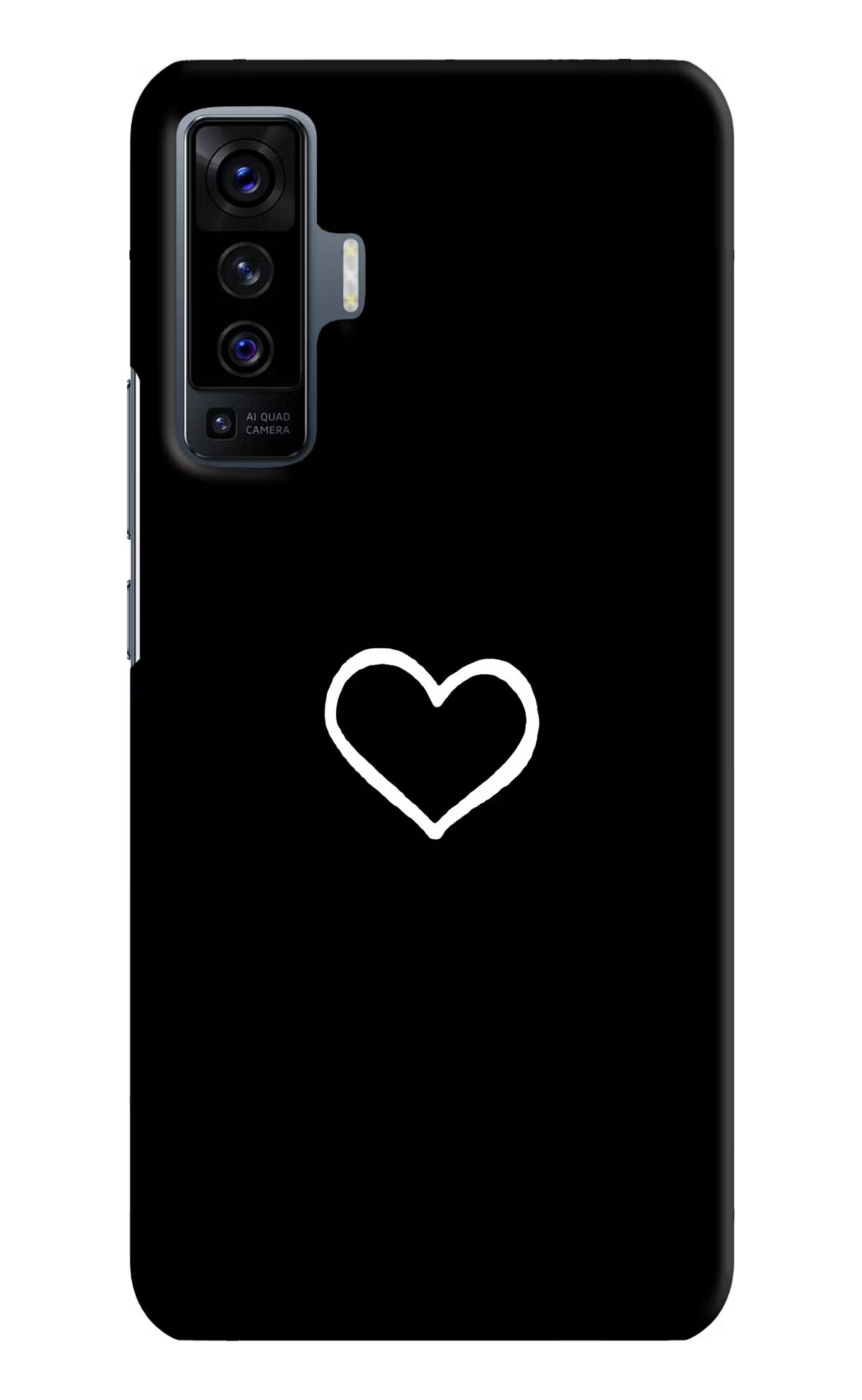 Heart Vivo X50 Hard Case Back Cover by Casekaro