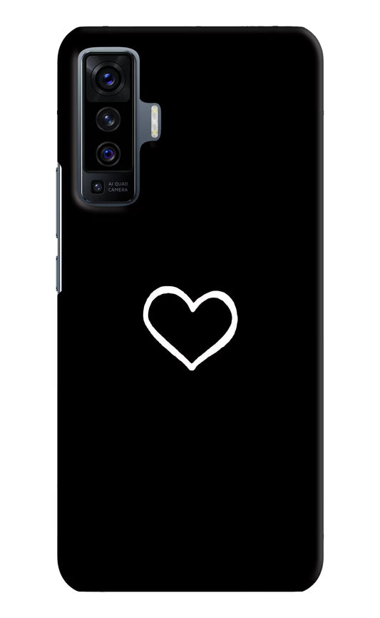 Heart Vivo X50 Hard Case Back Cover by Casekaro
