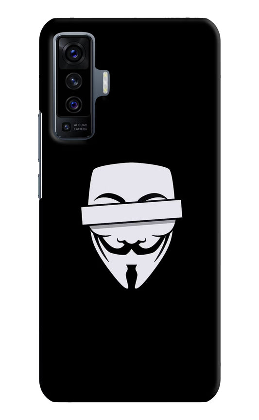 Anonymous Face Vivo X50 Hard Case Back Cover by Casekaro