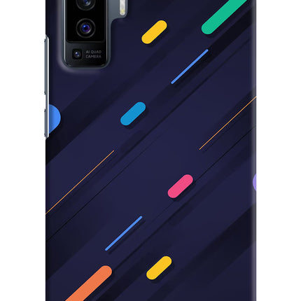 Abstract Design Vivo X50 Hard Case Back Cover by Casekaro