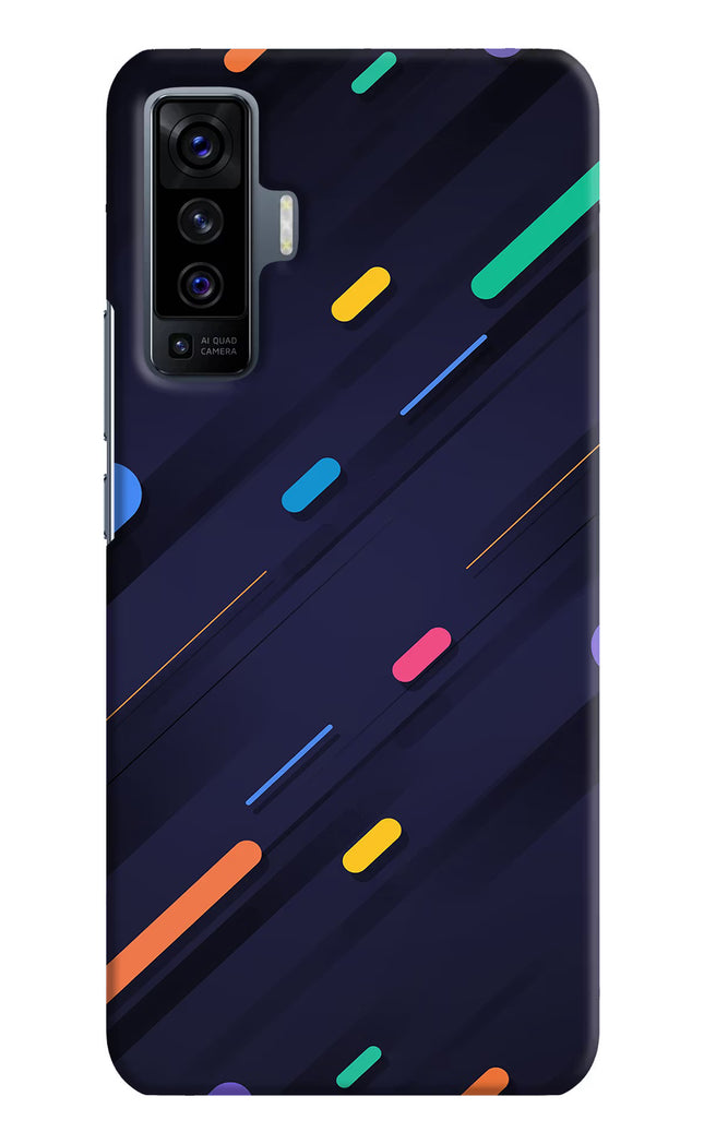 Abstract Design Vivo X50 Hard Case Back Cover by Casekaro