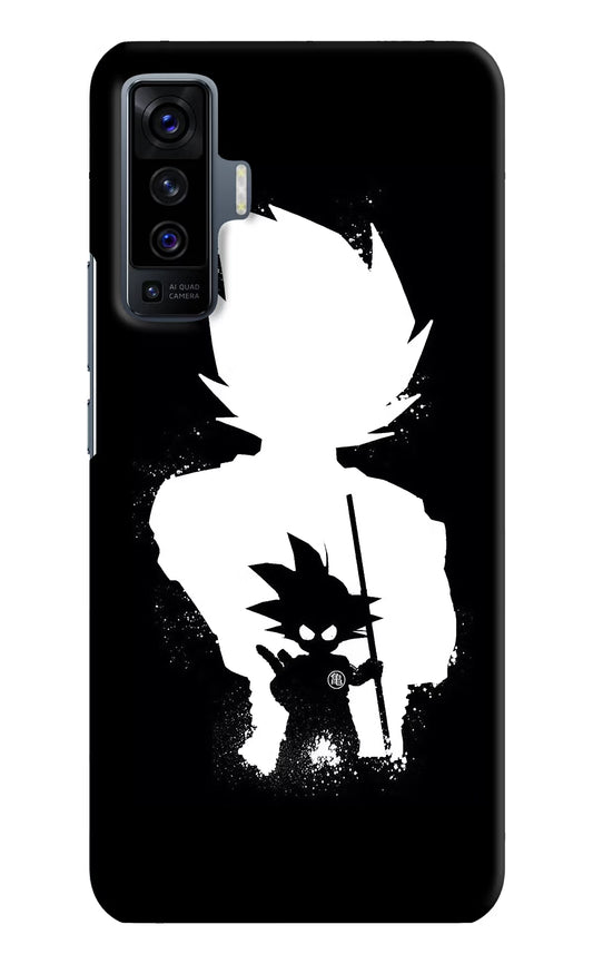 Goku Shadow Vivo X50 Hard Case Back Cover by Casekaro