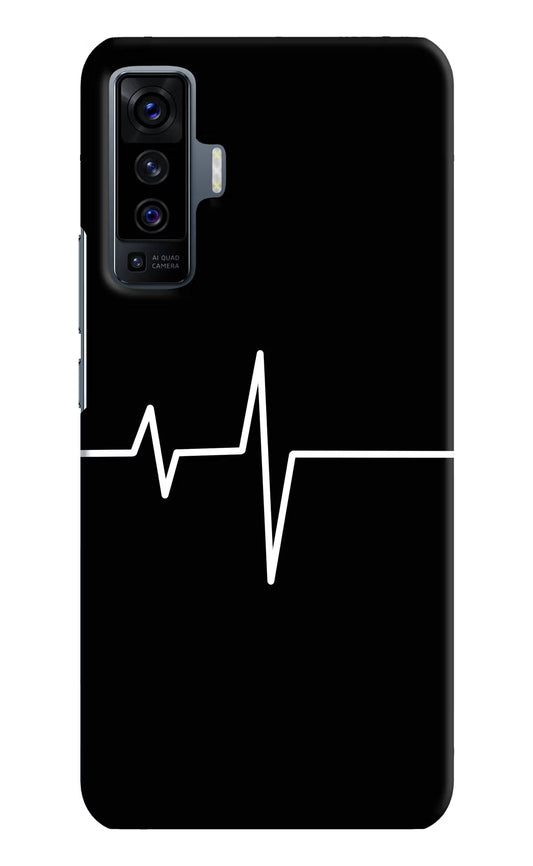 Heart Beats Vivo X50 Hard Case Back Cover by Casekaro