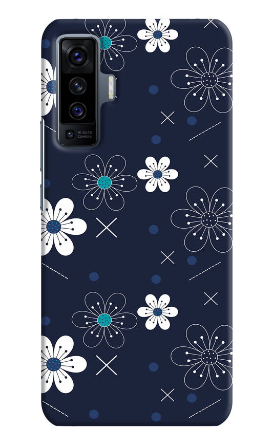 Flowers Vivo X50 Hard Case Back Cover by Casekaro