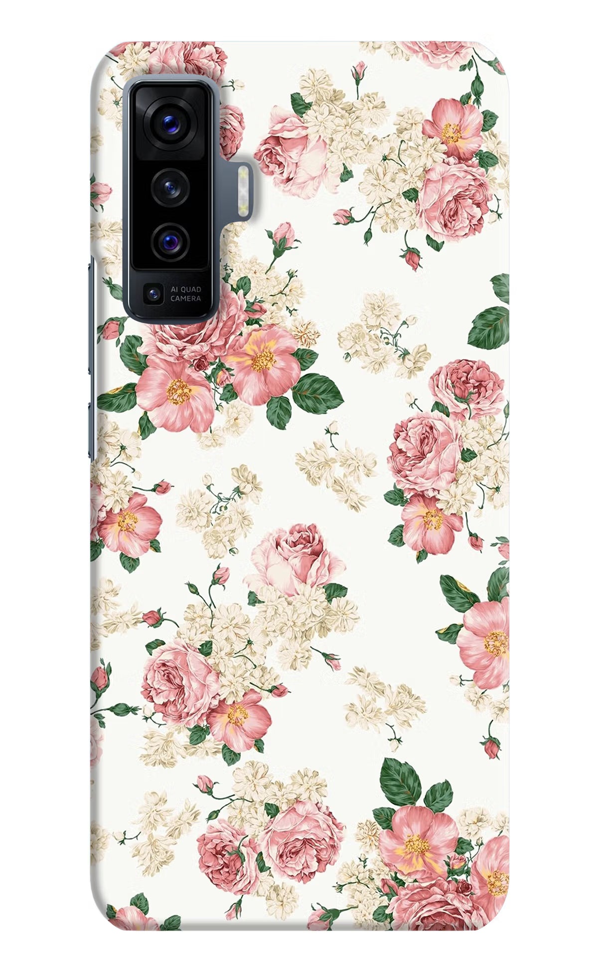 Flowers Vivo X50 Hard Case Back Cover by Casekaro