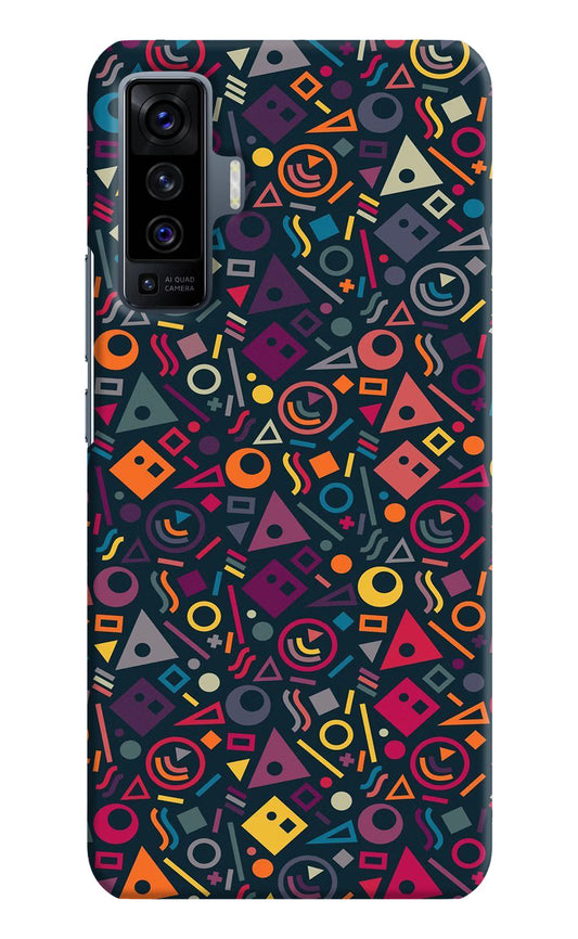 Geometric Abstract Vivo X50 Hard Case Back Cover by Casekaro