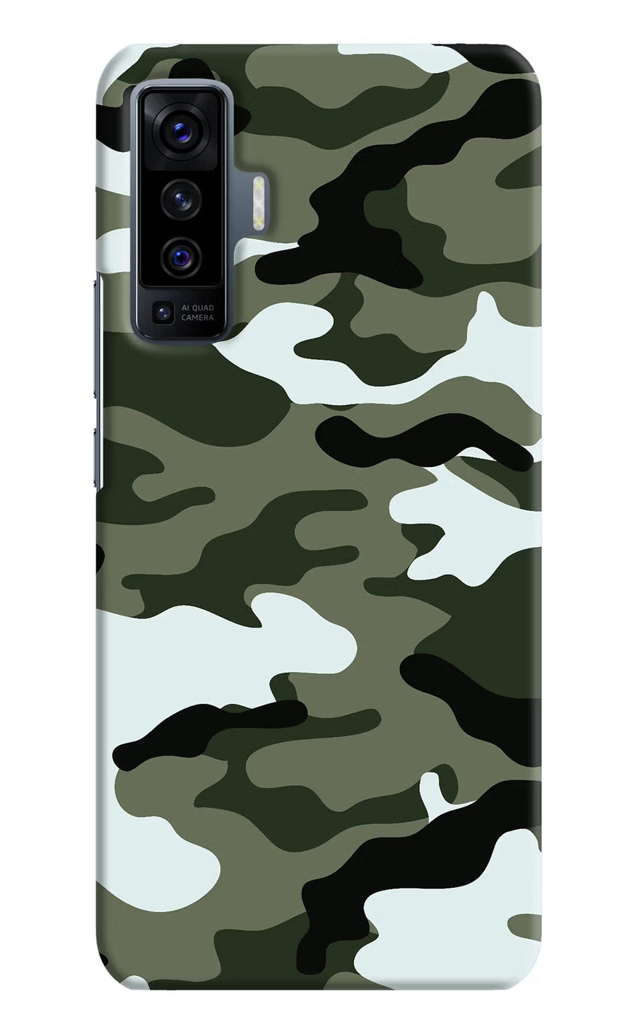 Camouflage Vivo X50 Back Cover, Hard case