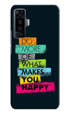 Do More Of What Makes You Happy Vivo X50 Hard Case Back Cover by Casekaro