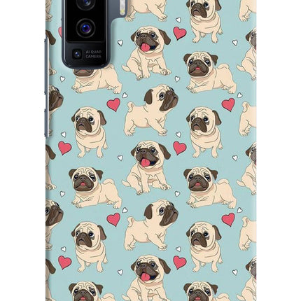 Pug Dog Vivo X50 Hard Case Back Cover by Casekaro