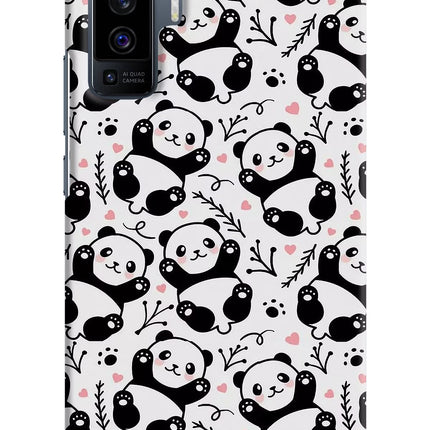 Cute Panda Vivo X50 Hard Case Back Cover by Casekaro