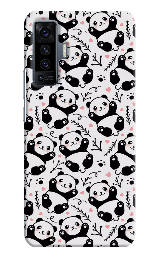 Cute Panda Vivo X50 Hard Case Back Cover by Casekaro
