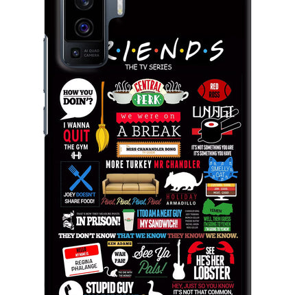 FRIENDS Vivo X50 Hard Case Back Cover by Casekaro
