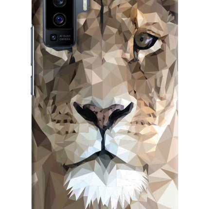 Lion Art Vivo X50 Hard Case Back Cover by Casekaro