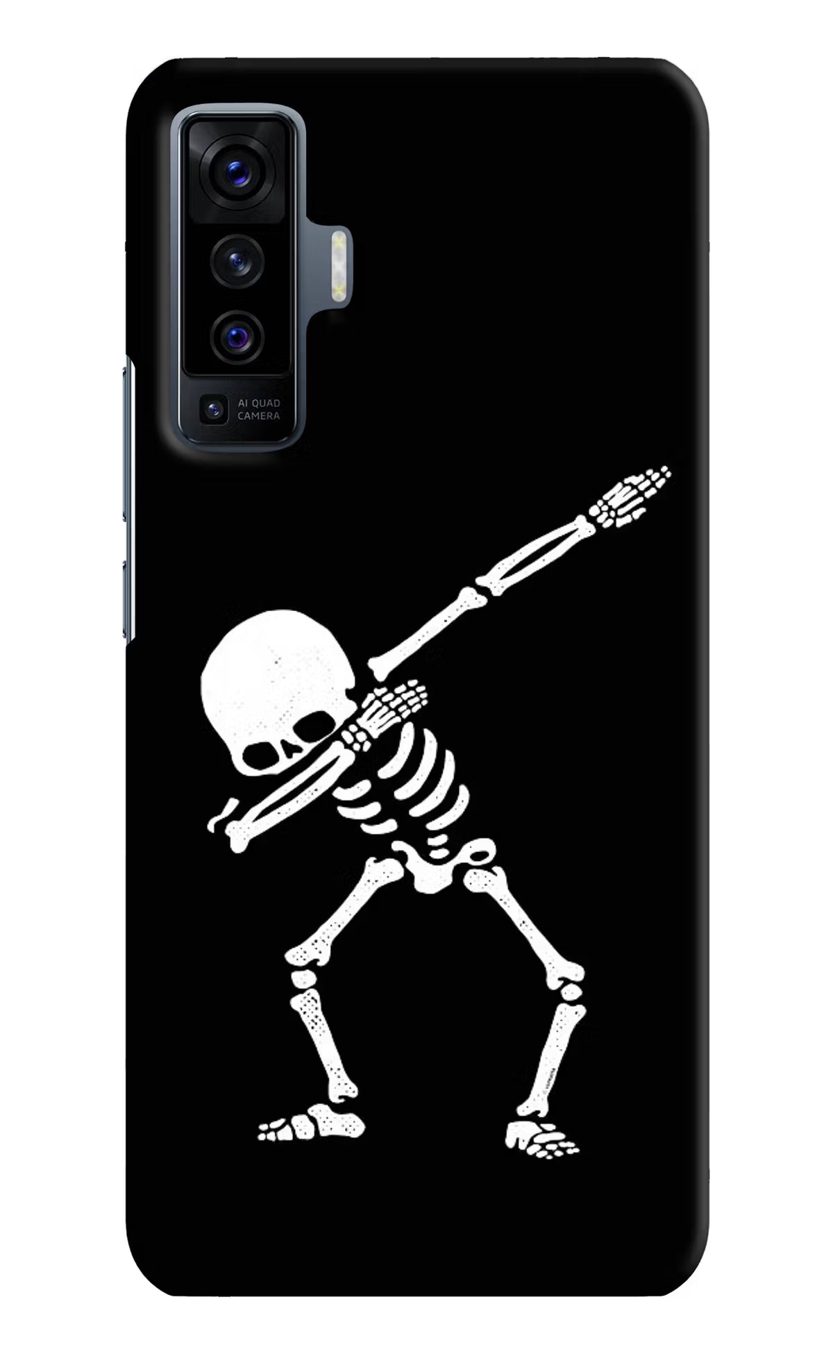 Dabbing Skeleton Art Vivo X50 Hard Case Back Cover by Casekaro