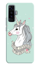 Unicorn Wallpaper Vivo X50 Hard Case Back Cover by Casekaro
