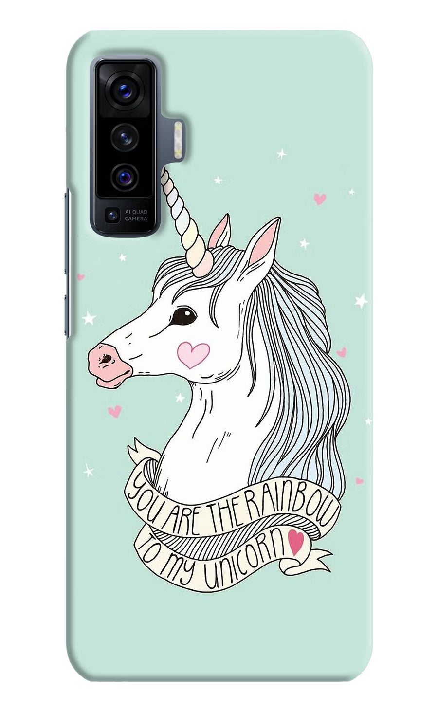 Unicorn Wallpaper Vivo X50 Back Cover, Hard case