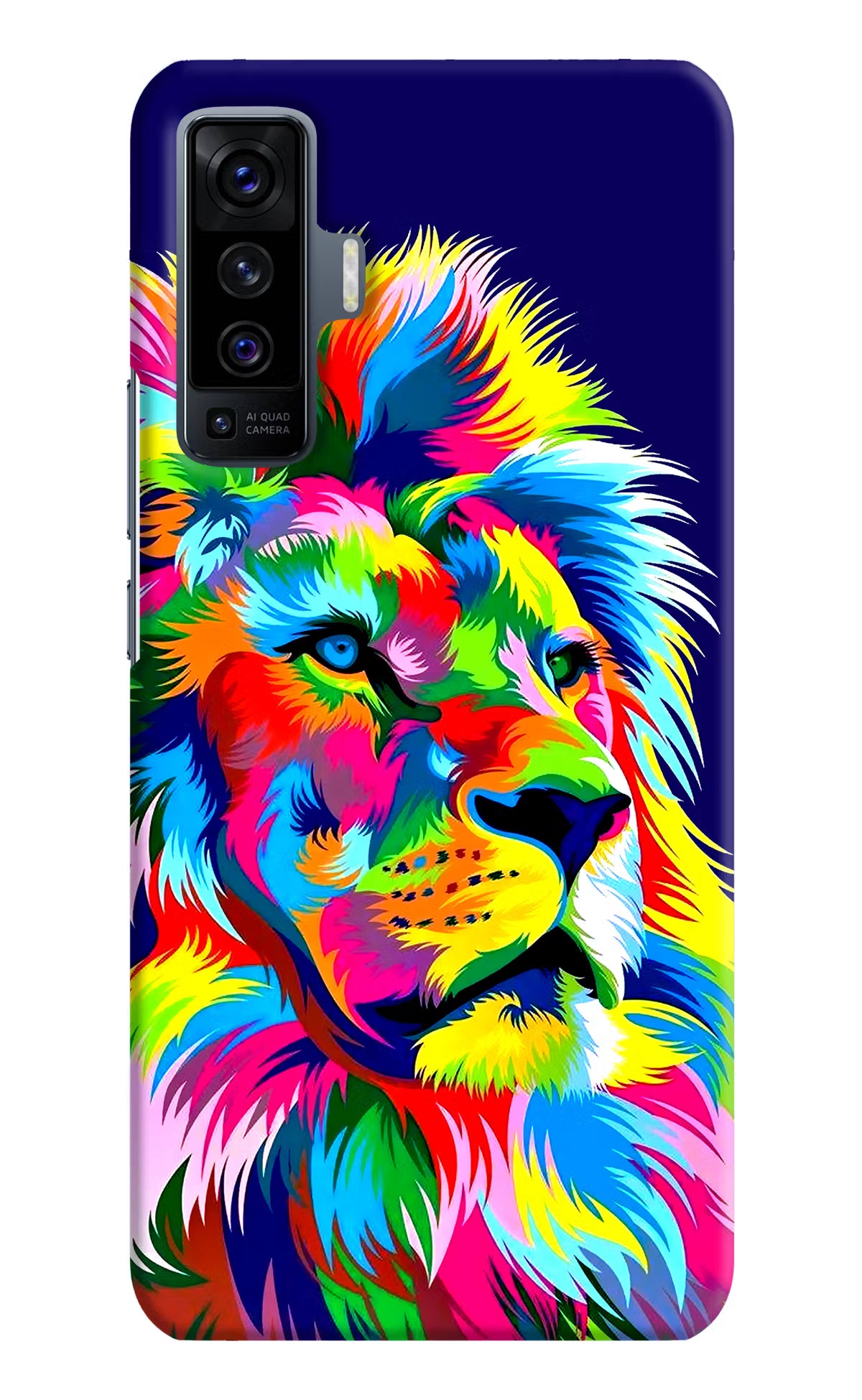 Vector Art Lion Vivo X50 Hard Case Back Cover by Casekaro