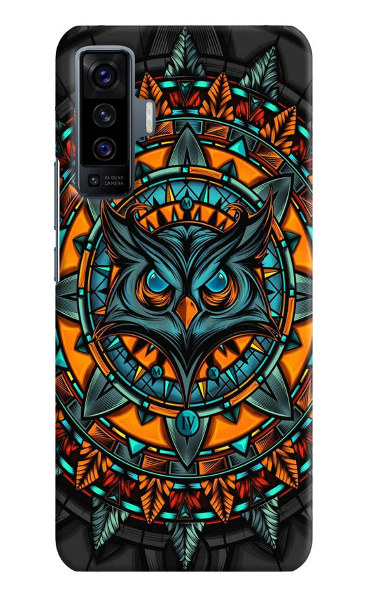 Angry Owl Art Vivo X50 Hard Case Back Cover by Casekaro