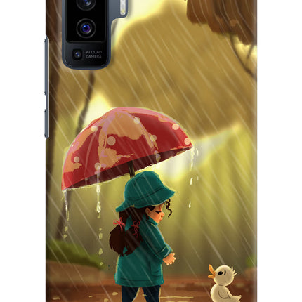 Rainy Day Vivo X50 Hard Case Back Cover by Casekaro