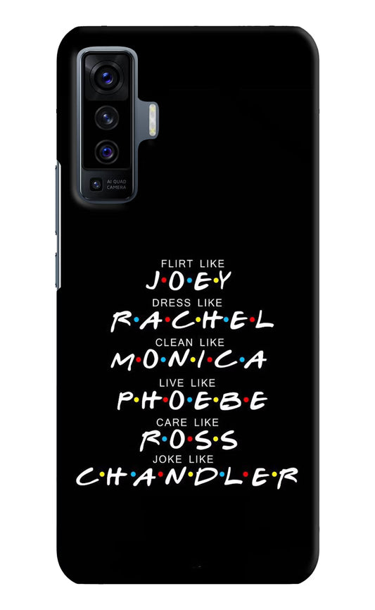 FRIENDS Character Vivo X50 Hard Case Back Cover by Casekaro
